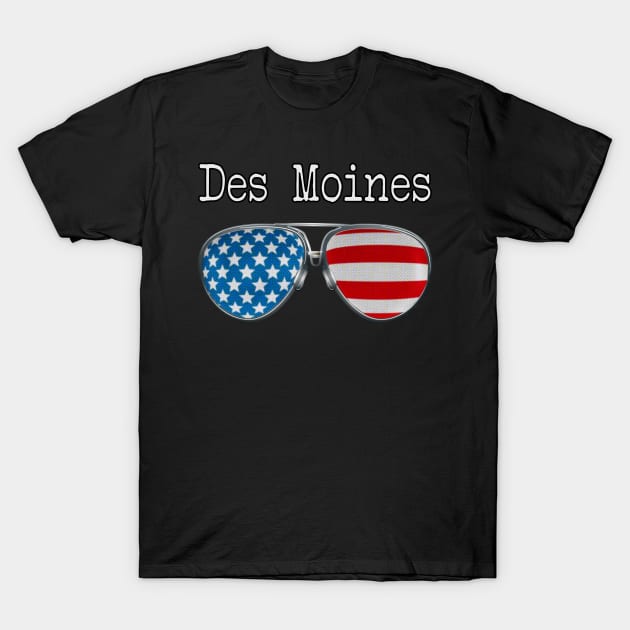 AMERICA PILOT GLASSES DES MOINES T-Shirt by SAMELVES